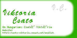 viktoria csato business card